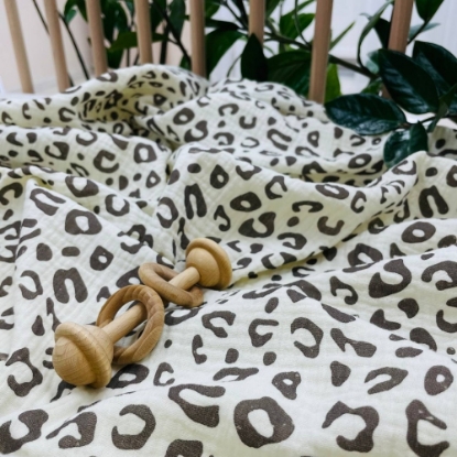 Păturică din muselină pentru bebeluși – Leopard
